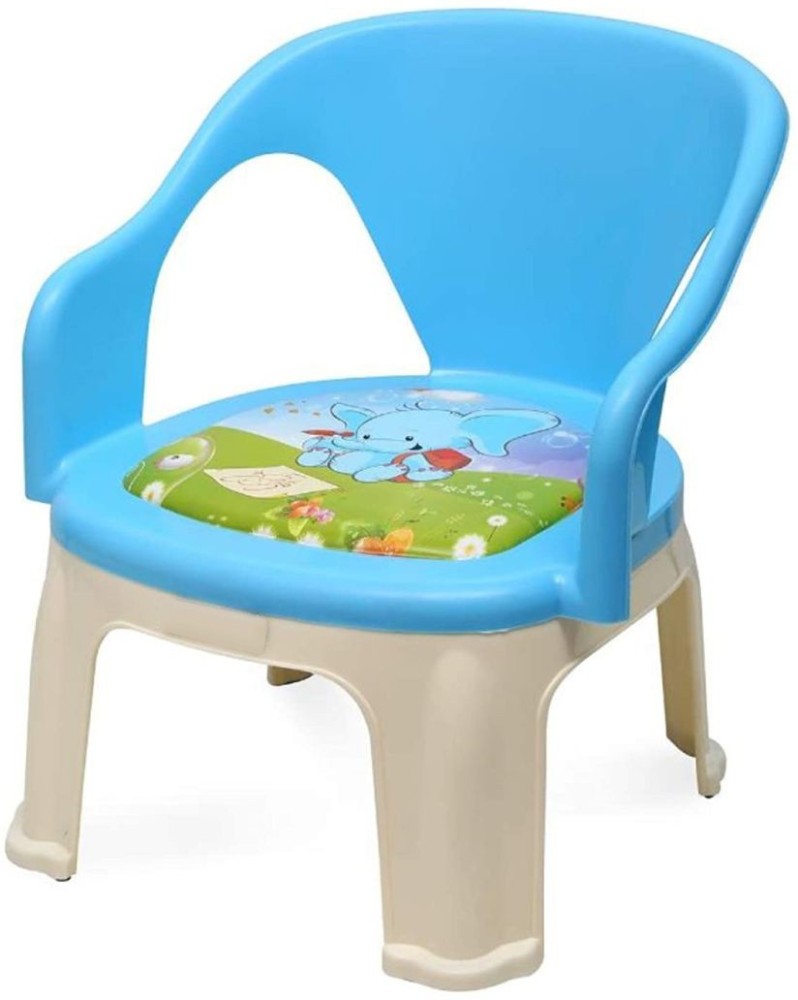 Nilkamal Strong and Durable Kids Plastic Chair With Cushion Base