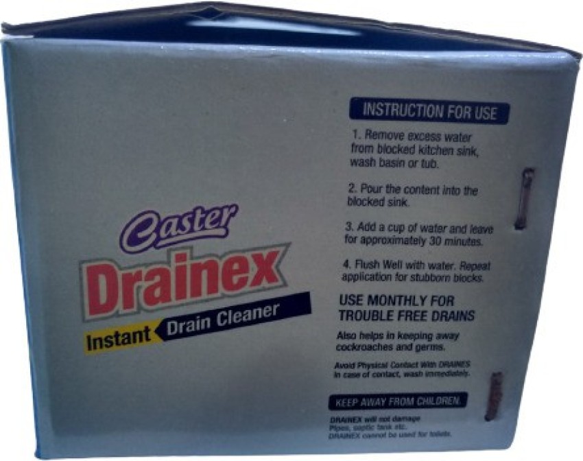 CASTER DRAINEX Drain Blockage Sink & Pipes Cleaner Powder