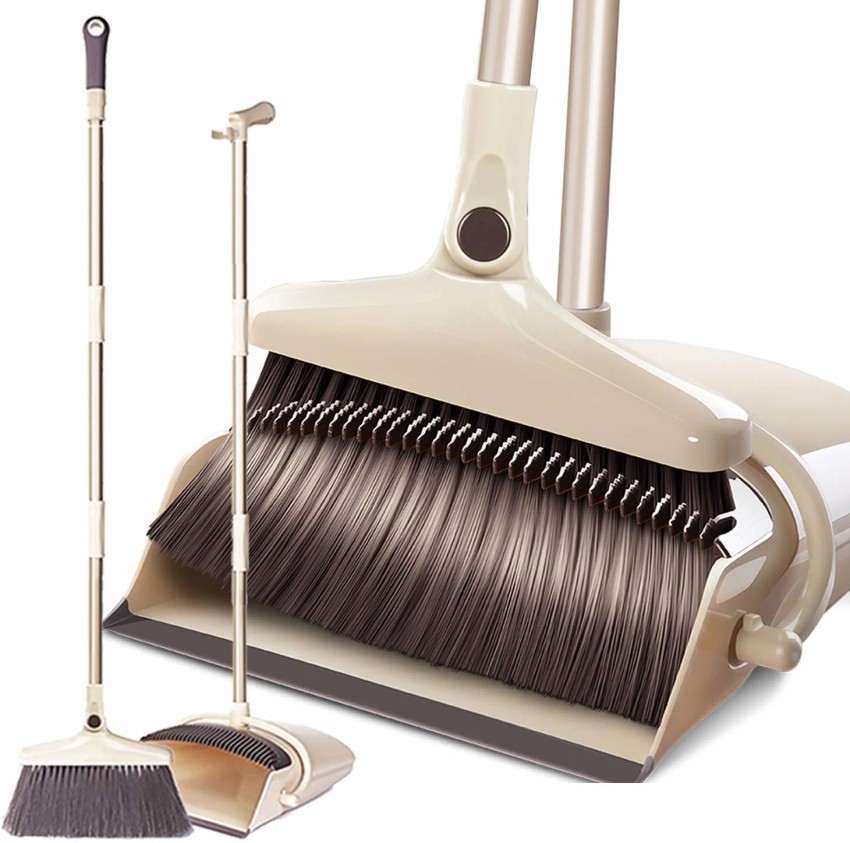 The Clean Store Plastic Lobby Broom Upright Dustpan with Broom in the  Dustpans department at