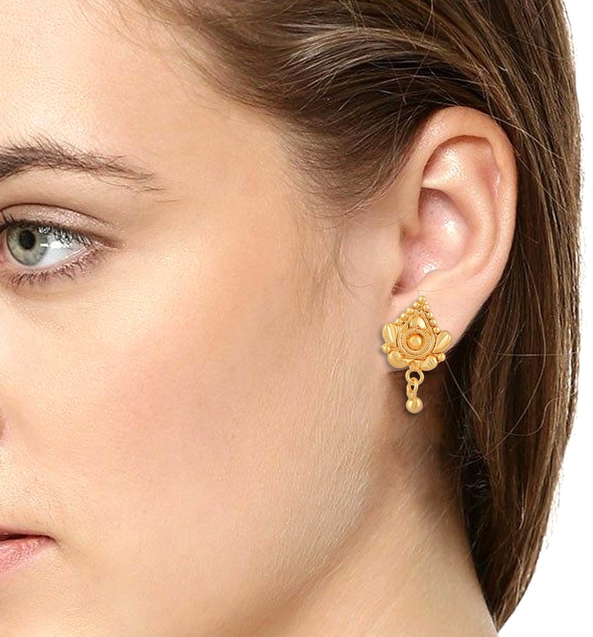 Mahakal Creation Gold Plated Pack of 1 Tassel Earrings women and Girls  Diamond Brass Alloy Copper