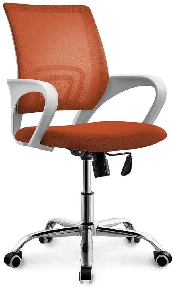 Orange best sale office chair