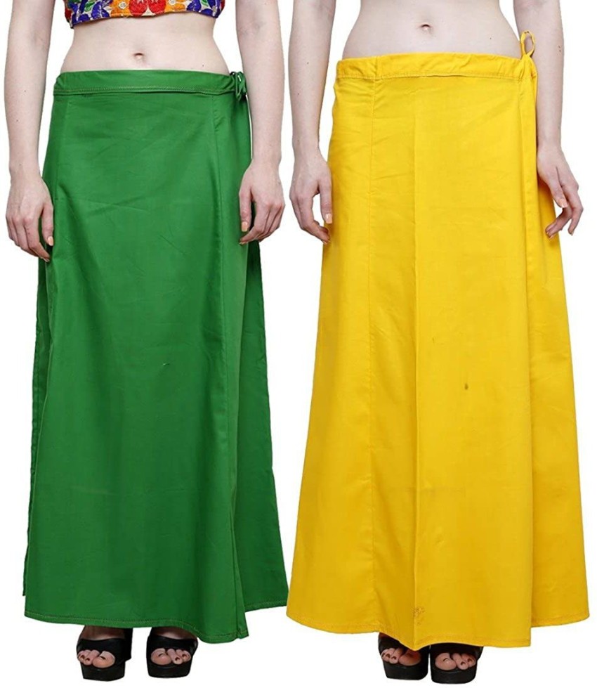 Green Saree Petticoat - Buy Green Saree Petticoat Online
