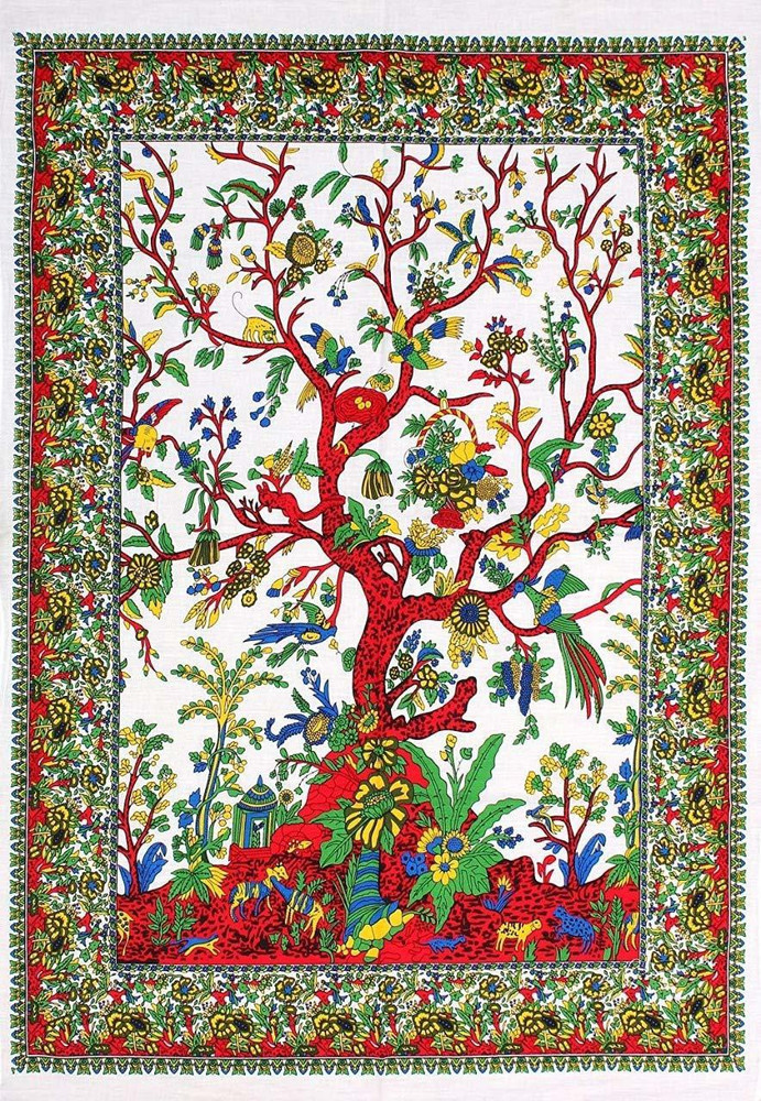 Art World Tapestry Tree of Life Boho Psychedelic Gypsy Mandala Beach Throw Blanket Mat Bedspread Living Room Decoration Wall Hanging Tree of Life Boho Hippie Tapestry Price in India Buy Art