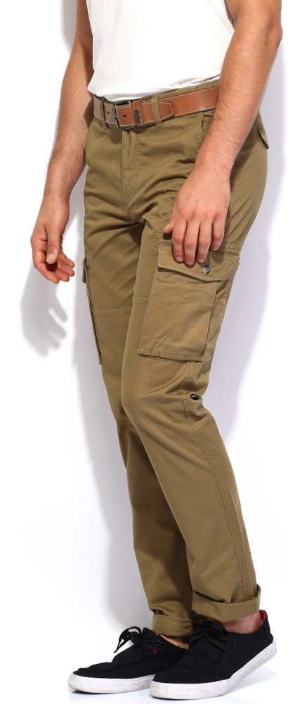 Buy U.S. Polo Assn. Kids Mid Rise Solid Cargo Pants - NNNOW.com
