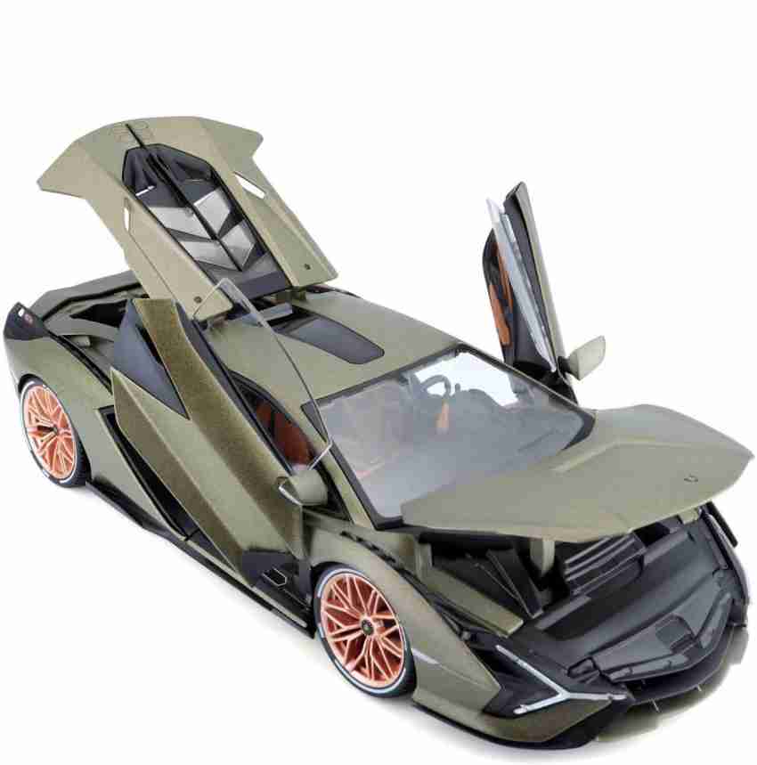 latest radhe Lamborghini Sian FKP 37 Green Metallic with Copper Wheels 1:32  Diecast Model Car toy for kids - Lamborghini Sian FKP 37 Green Metallic  with Copper Wheels 1:32 Diecast Model Car