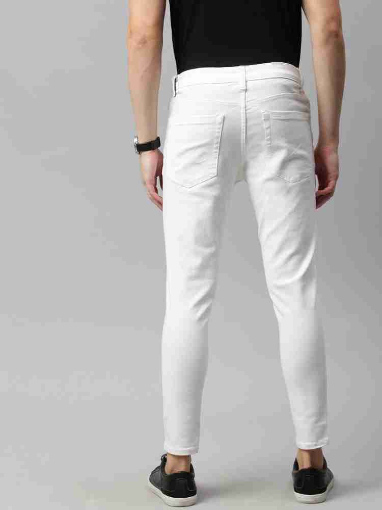 Skinny Jeans - White - Men