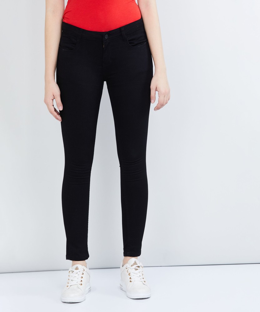 MAX Skinny Women Black Jeans - Buy MAX Skinny Women Black Jeans Online at  Best Prices in India