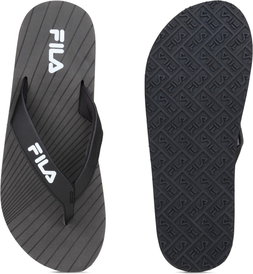 Fila black slippers best sale