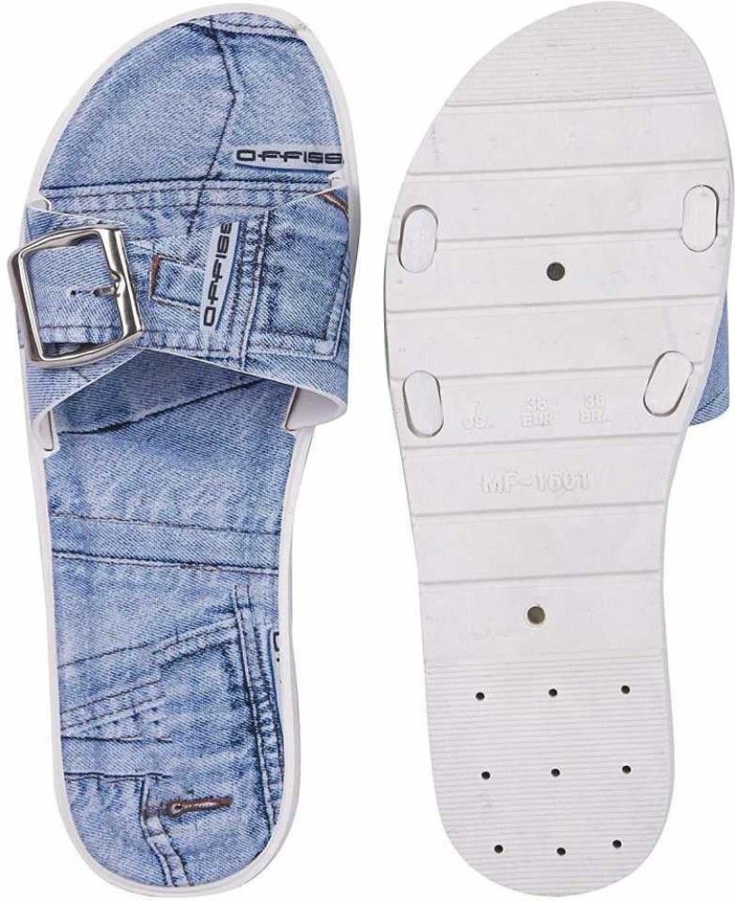 Blue jean best sale flip flops