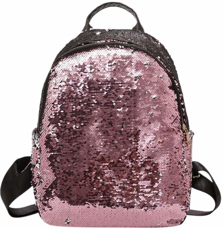 Pink 2024 shiny backpack