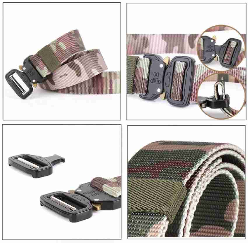 CONTACTS Men Casual Multicolor Nylon Belt Army Camouflage - Price in India