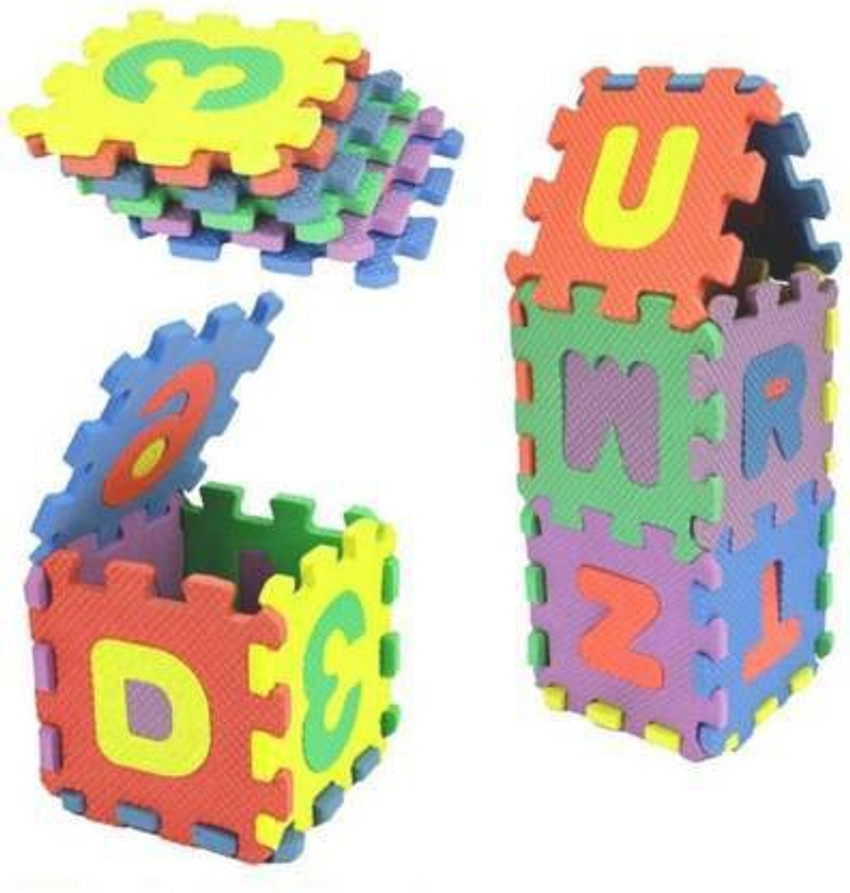Interlocking foam shop building blocks