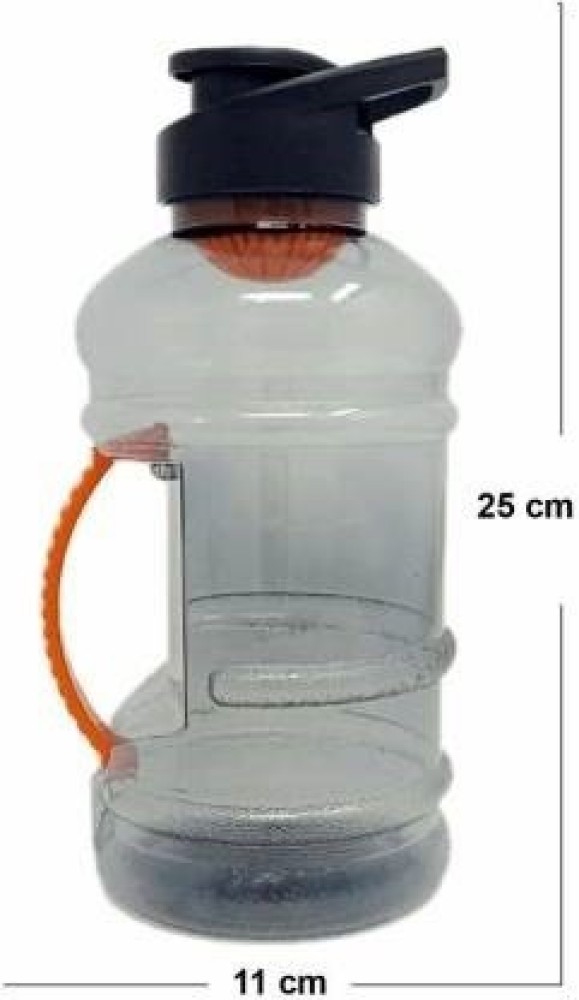 Simple Plastic Gallon Water Bottle With Mixer Ball & Straine For Gym 1.5  Litre