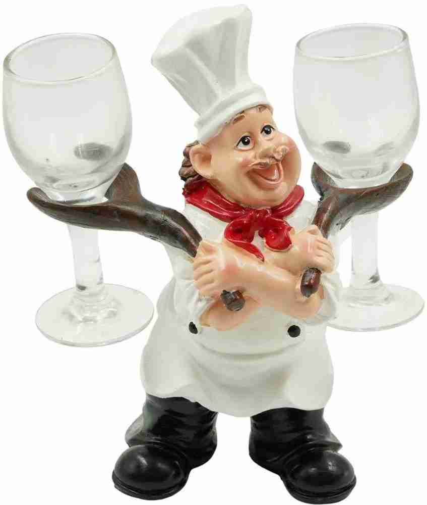 Tailos Italian Fat Chef Wine Glass Holder For Home Decor And Great Gift Option Ceramic Glass Holder Price in India Buy Tailos Italian Fat Chef Wine Glass Holder For Home Decor