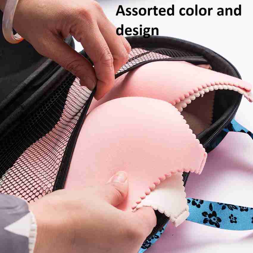 NFI Essentials Foldable Organiser For Bra, Underwear & Socks - Set Of 3 -  Pink (Free Size)