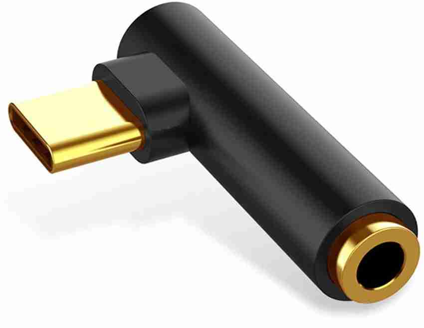 L shaped clearance headphone jack adapter