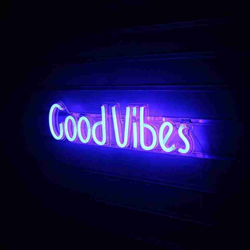 Good Vibes LED Neon Light Wall Art Aesthetics Hanging Neon Sign