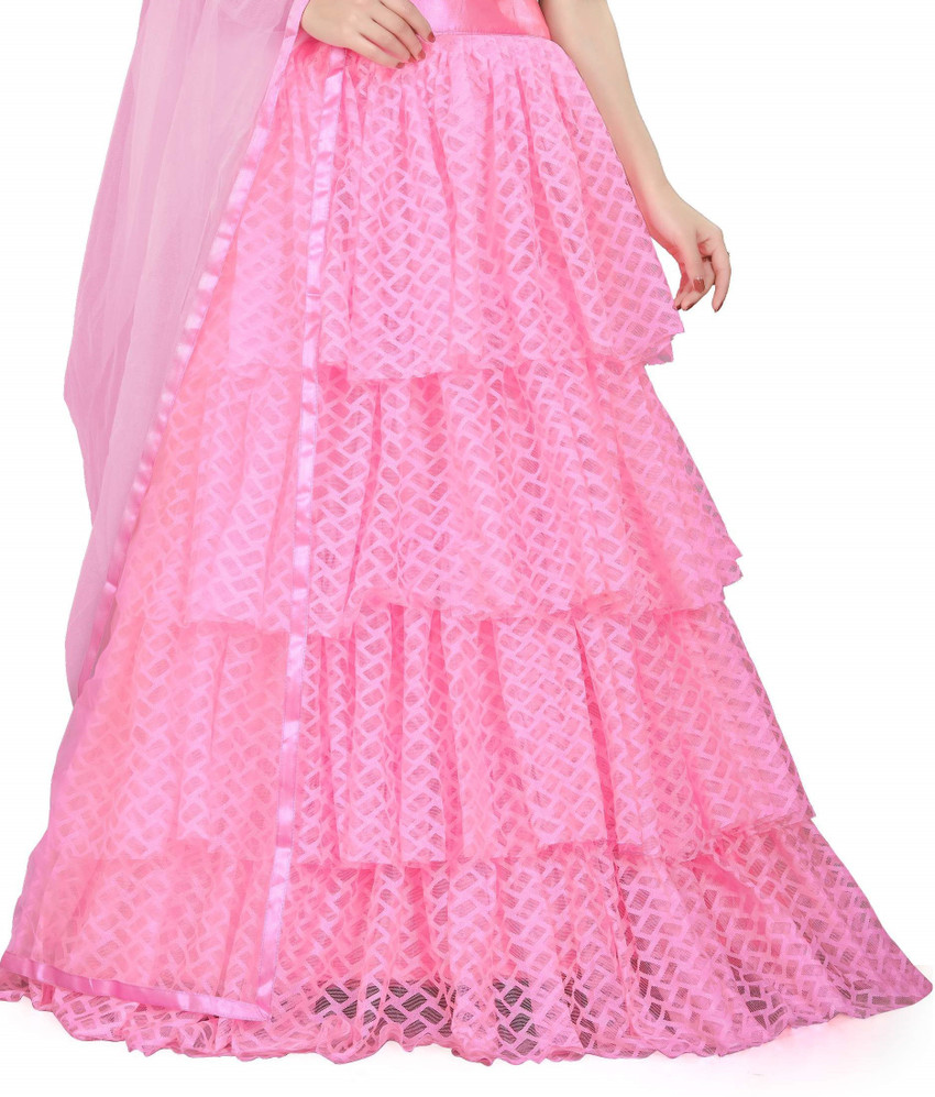 Raju Solid Women Flared Pink Skirt Buy Raju Solid Women Flared