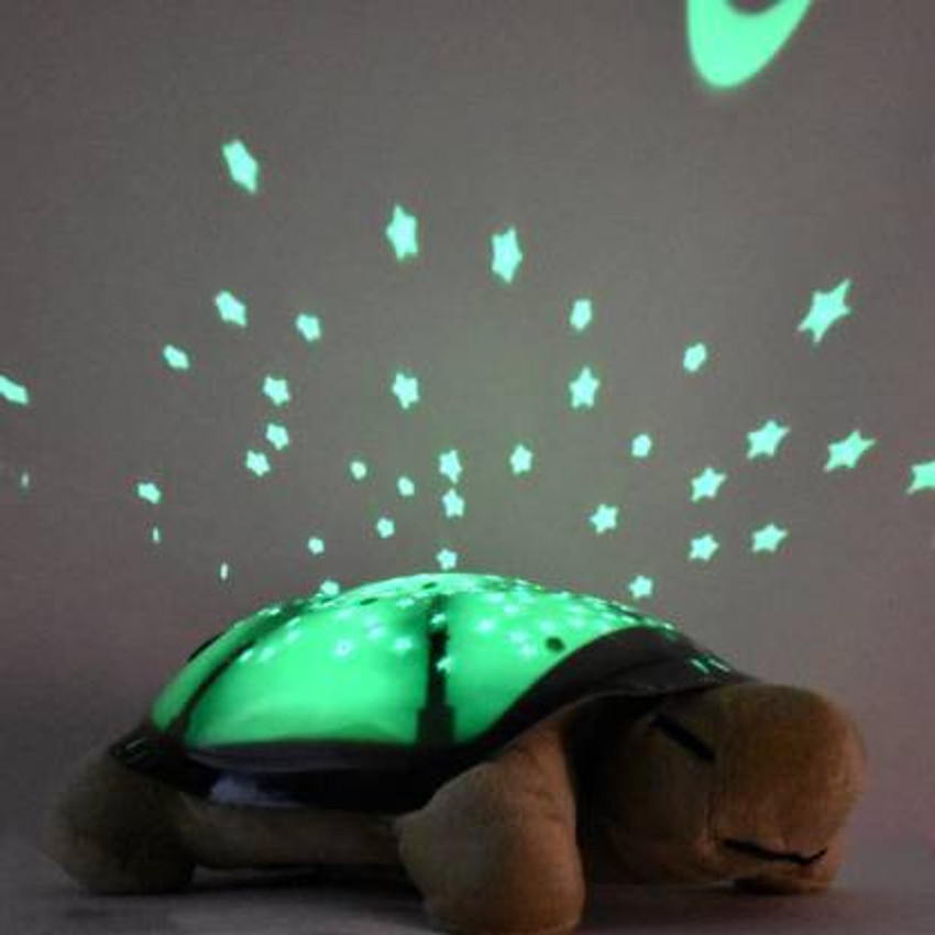 Night light turtle projector lamp with music top