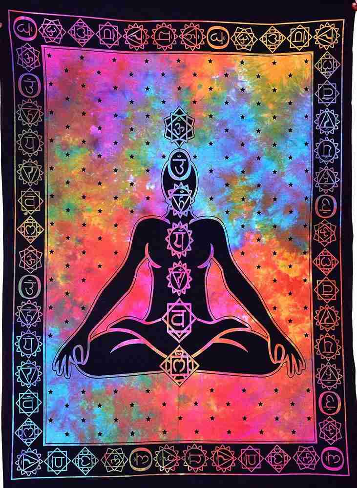 Chakra meditation tapestry new arrivals