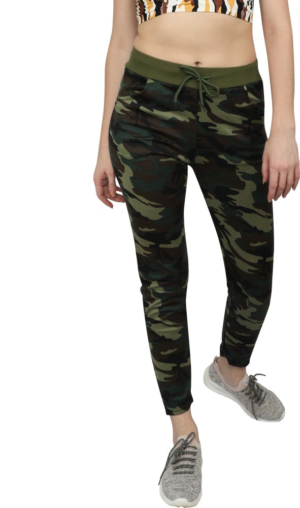 Camouflage Women Army Cargo Pant Slim Fit