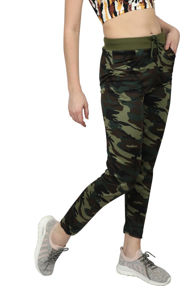 Elastic Camouflage Print Fitness Leggings For Women India