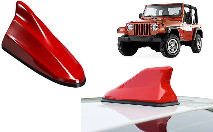 Auto Kite Red Shark Fin Replacement Signal AM FM Receiver Antenna
