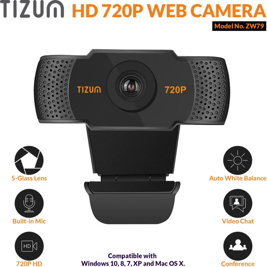  Webcam 720p HD grand angle