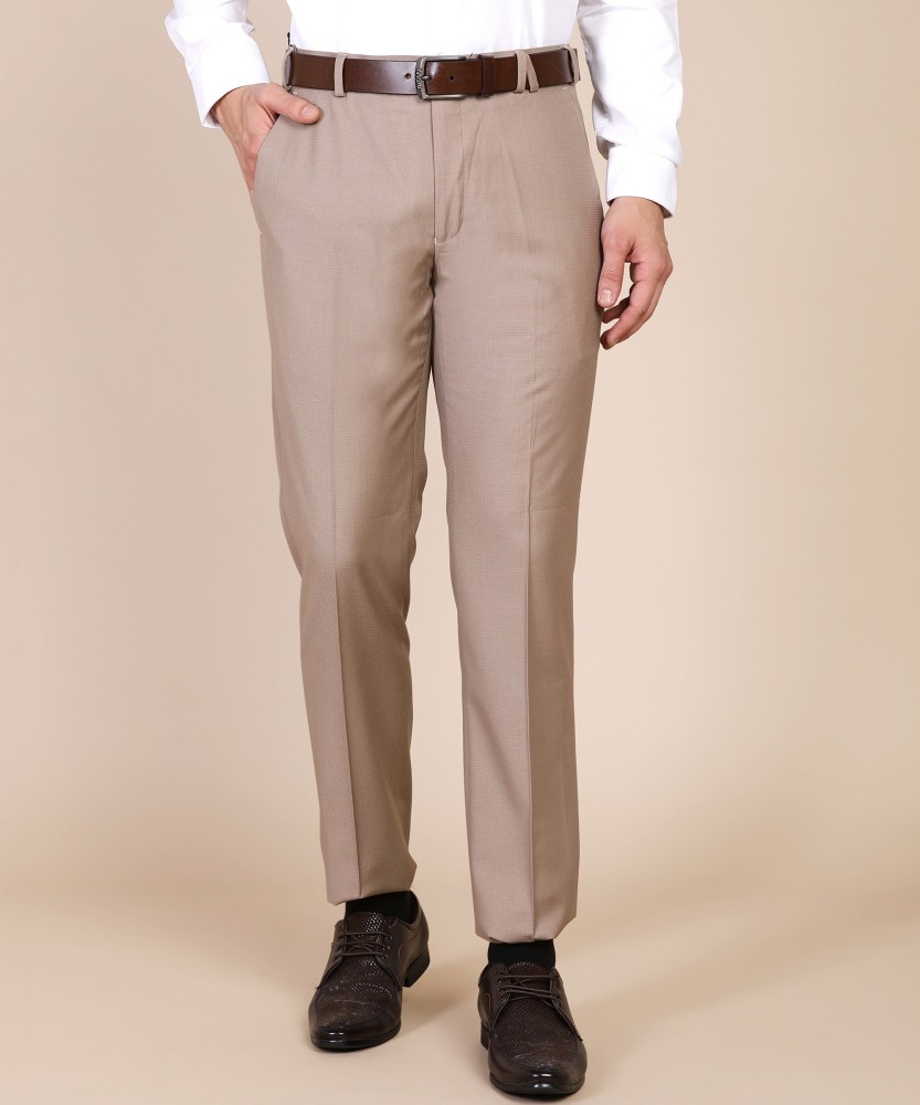 PARK AVENUE Slim Fit Men Beige Trousers Buy PARK AVENUE Slim Fit