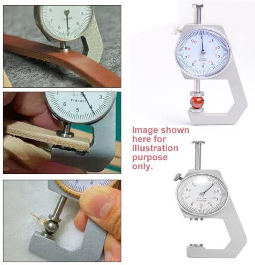 Divinext 0-20 mm 0.1mm Dial Thickness Gauge for Sheet Metal Leather Gem  Jewelry Width Diameter Measuring Instrument Mini Pocket Flat Head Dial  Thickness Gauge Width Diameter Measurement Tool Ruler Dial Caliper Price