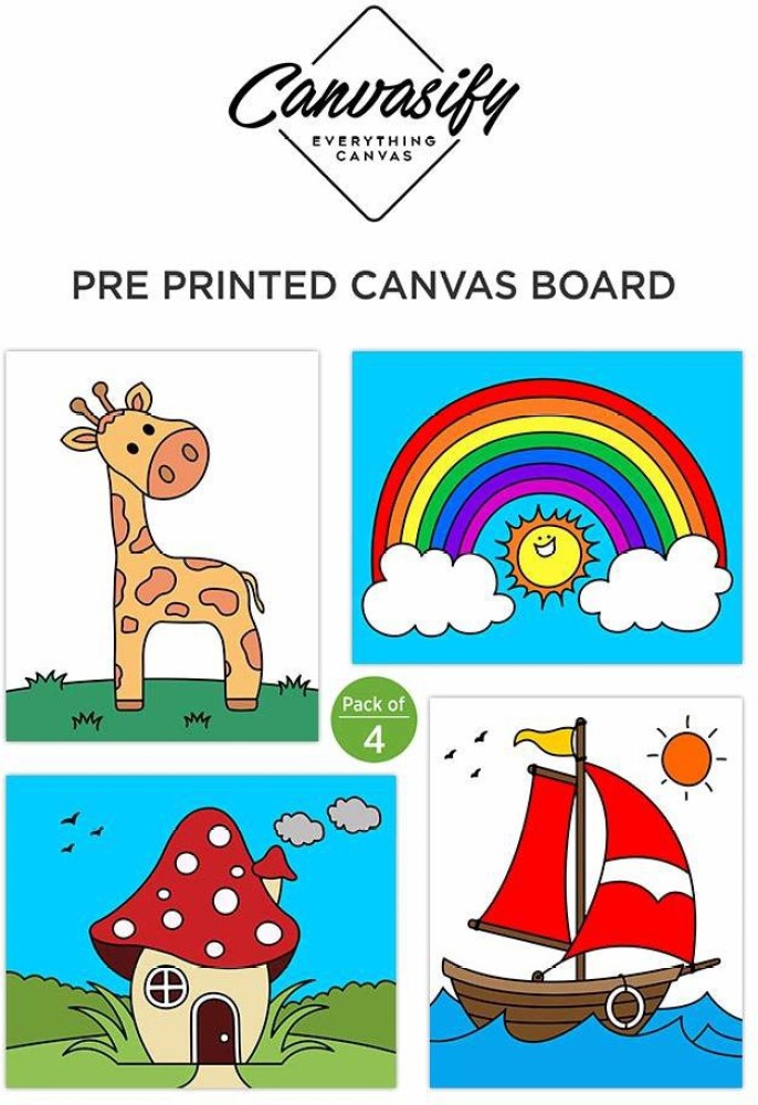 Canvasify Pre Printed Canvas Boards - Ready to