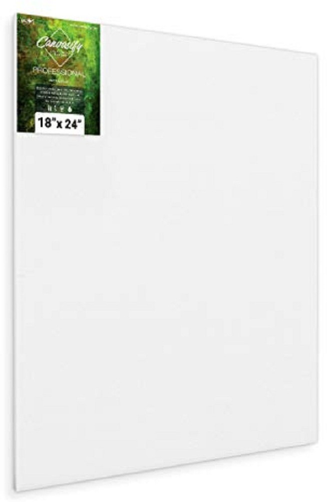 Pragati Systems® Medium Grain 18x24 Inch 7 Oz. Primed Canvas Board for  Painting CP1824, White (Pack of 1) : .in: Home & Kitchen