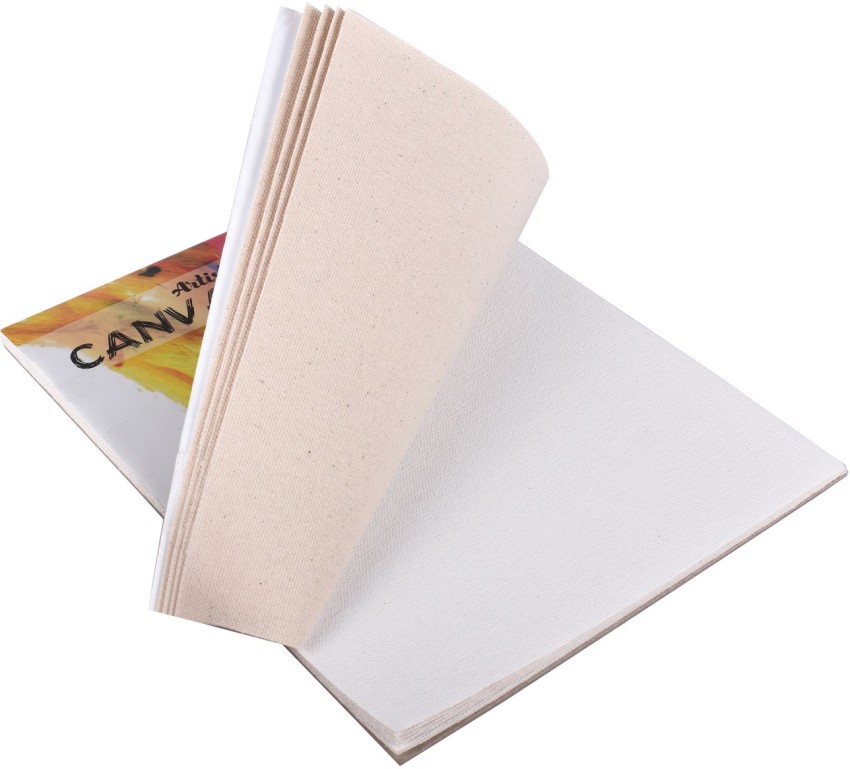 CHROME Canvas Pad A5 Size Cotton Acid Free Canvas Pad (Set  of 10) 