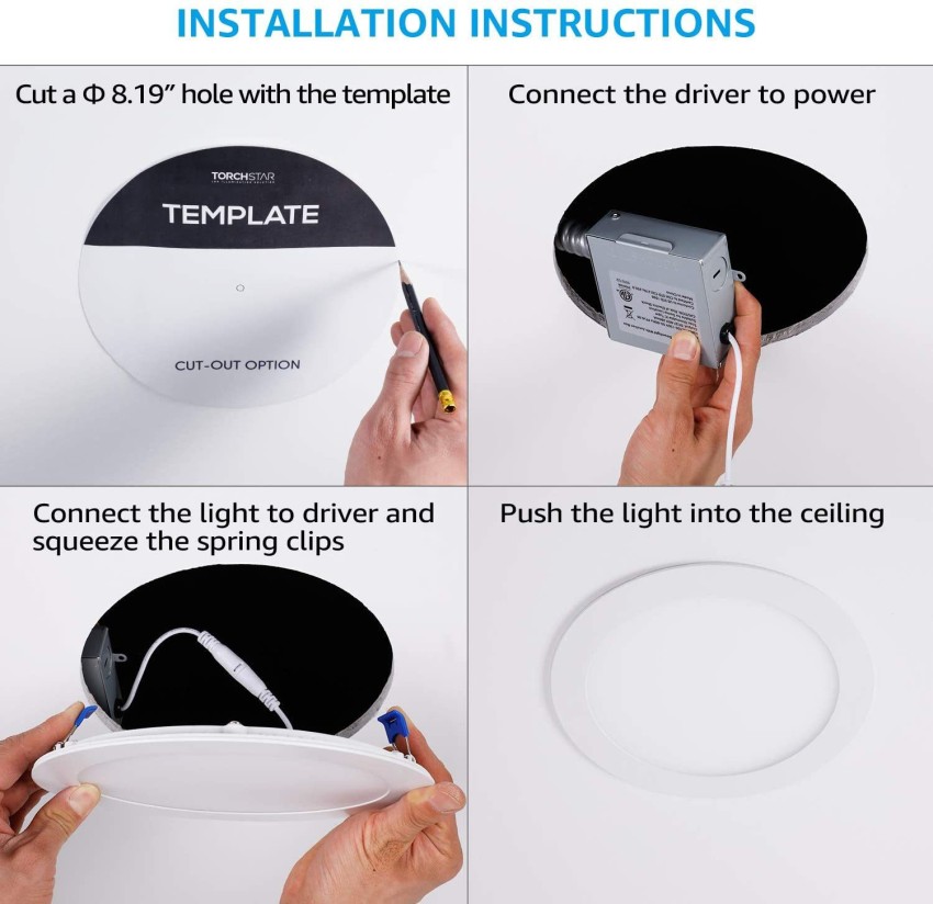 LUMINA PLUS LED LIGHTING 18W ROUND 8 INCH NATURAL WHITE 4000K