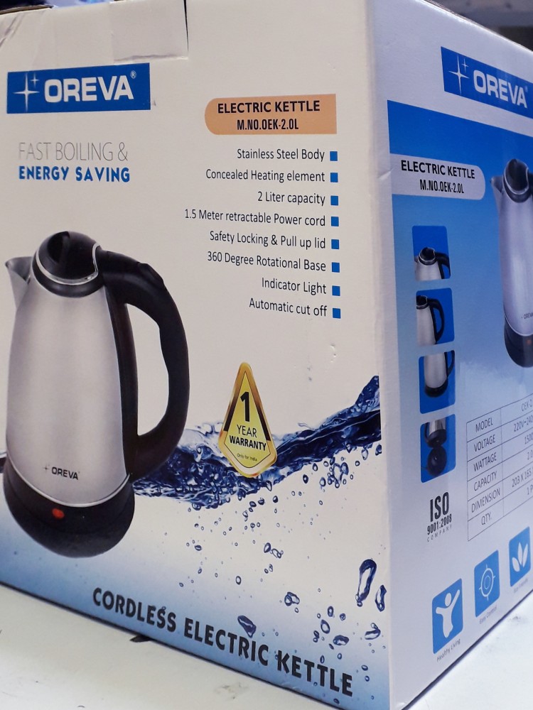 2Ltr Fast Electric Kettle - Boiling Water Energy Saving