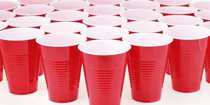 Red Party Beer Pong Cups by BPONG - 40 x Red, 15 oz. Cups