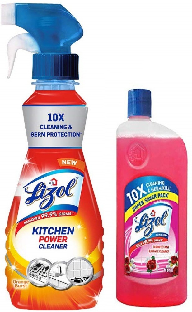 Lizol Trigger Power Kitchen Cleaner - 250 ml+200ml Disinfectant Surface &  Floor Cleaner Liquid Kitchen Cleaner Price in India - Buy Lizol Trigger  Power Kitchen Cleaner - 250 ml+200ml Disinfectant Surface & Floor Cleaner  Liquid Kitchen Cleaner online at