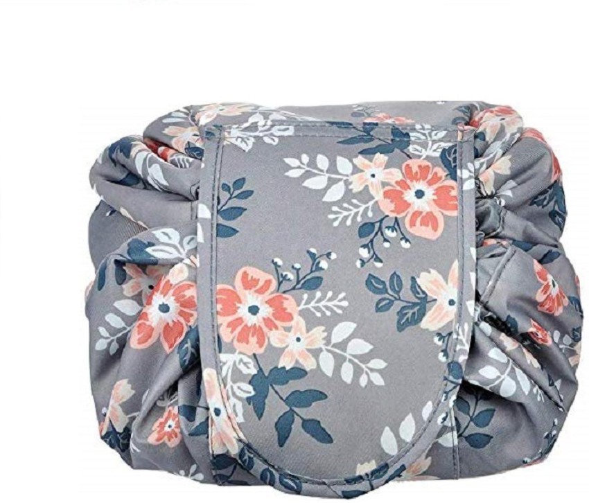 Lazy Drawstring Magic Cosmetic Pouch Bag,Fashion India