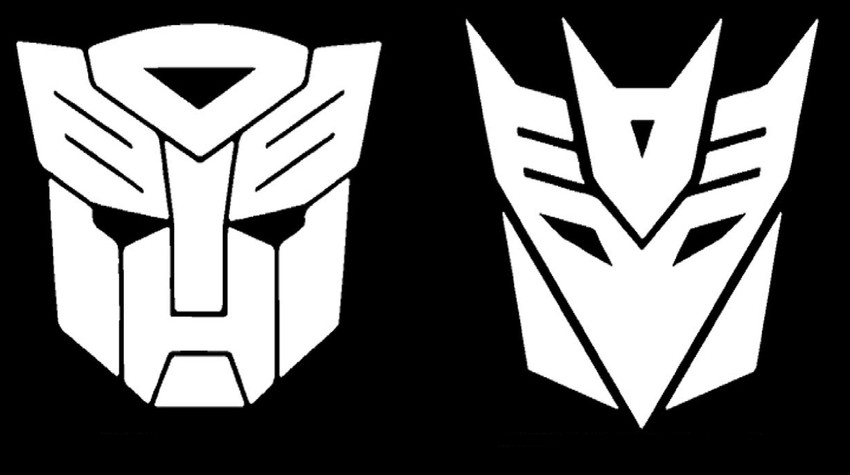 Transformer sticker for shop bike