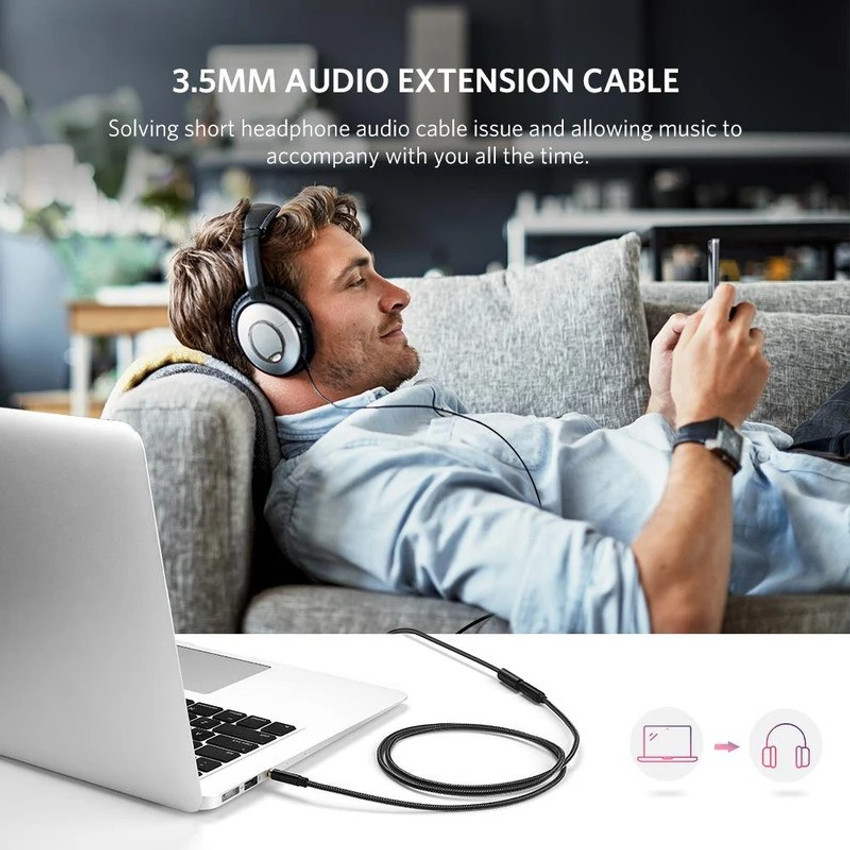 Flipkart SmartBuy AUX Cable 1.25 m 1.25 meter AUX Audio 3.5 mm