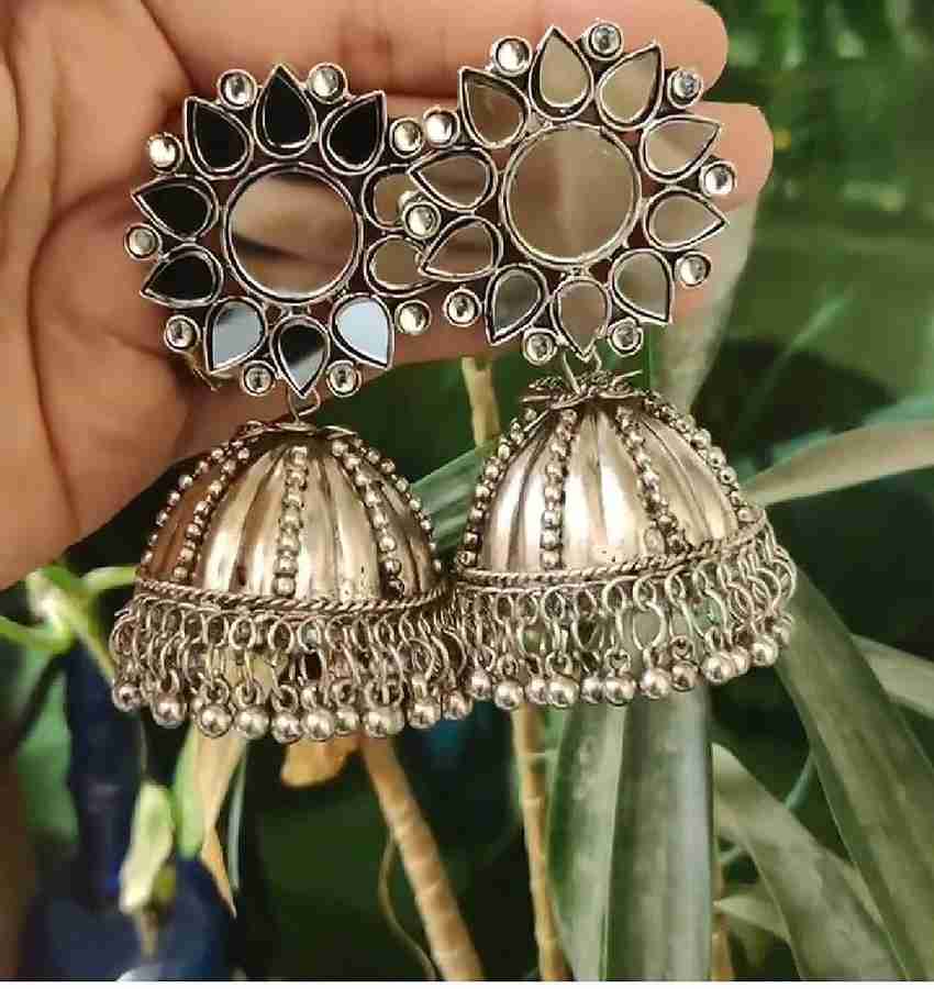 Flipkart Buy Tiank Innovation Base Metal Jhumka Earrings for Women Metal Jhumki Earring Online at Best Prices in India