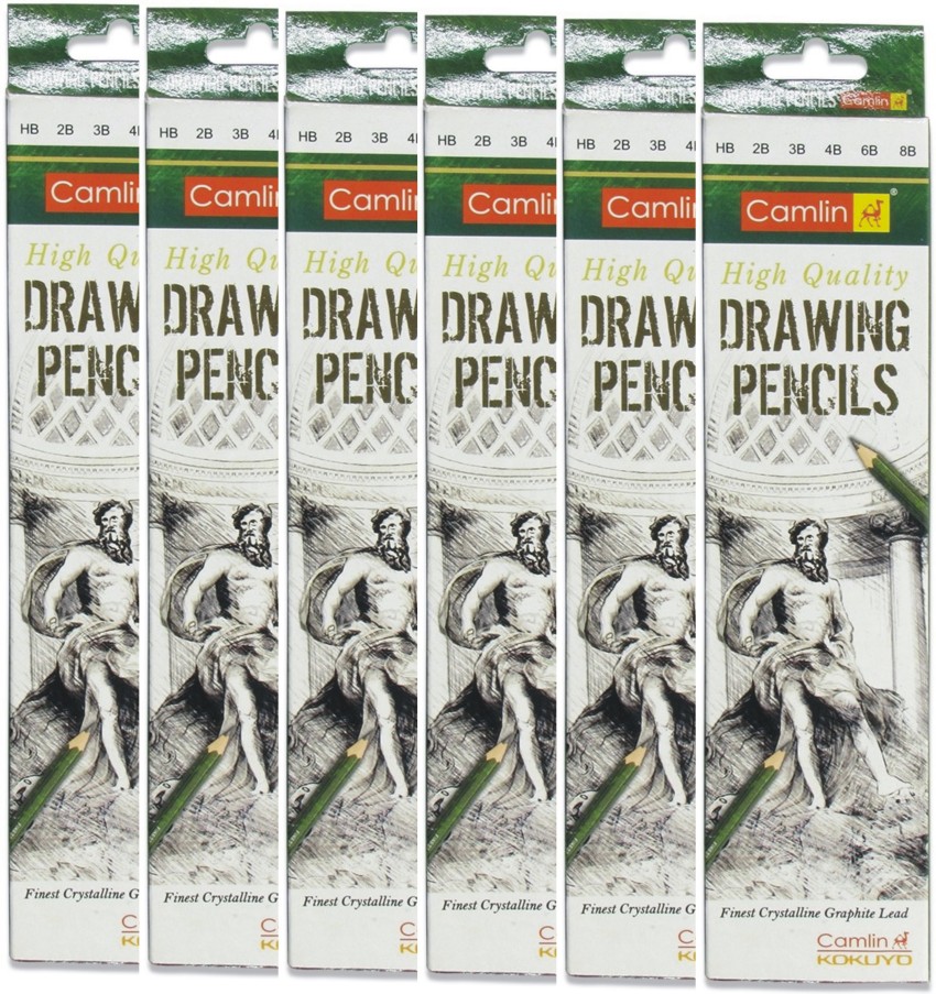 Buy Camlin Drawing Pencils Pack of 10 pencils, 6B Online in India