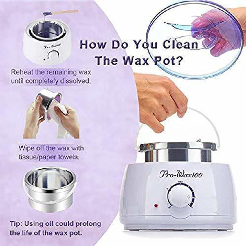 Easymart Wax Warmer Hot Wax Heater with 35 Waxing Strips for Hard