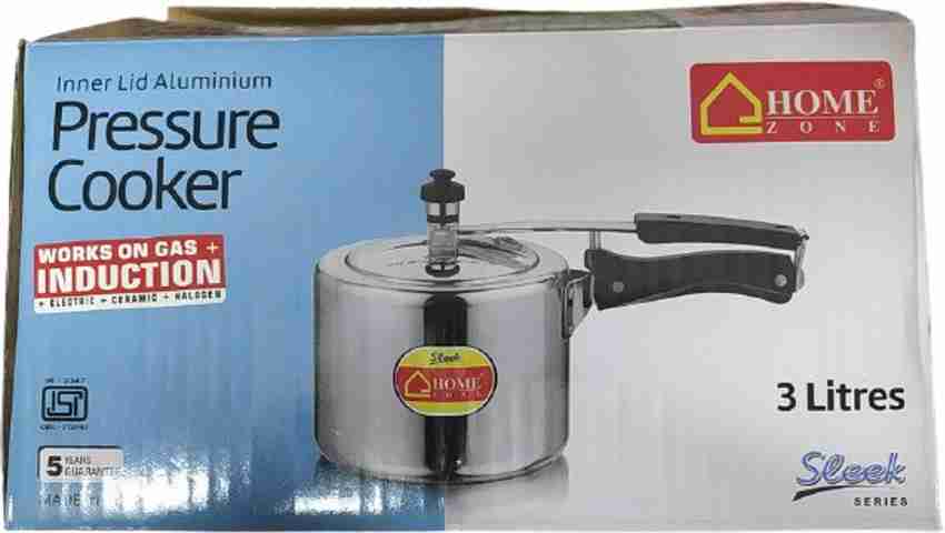 Home Zone ISI Marked Inner Lid Aluminium Pressure Cooker 3 L Inner Lid Induction Bottom Pressure Cooker Price in India Buy Home Zone ISI Marked Inner Lid Aluminium Pressure Cooker 3 L Inner Lid Induct...