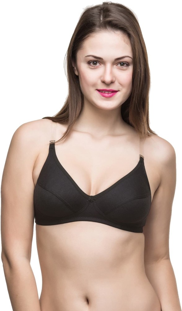 ELFLADY Transparent Strip Full Coverage Plain Non Padded Bra for Women and  Grils (Pack of 6) Women T-Shirt Non Padded Bra - Buy ELFLADY Transparent  Strip Full Coverage Plain Non Padded Bra