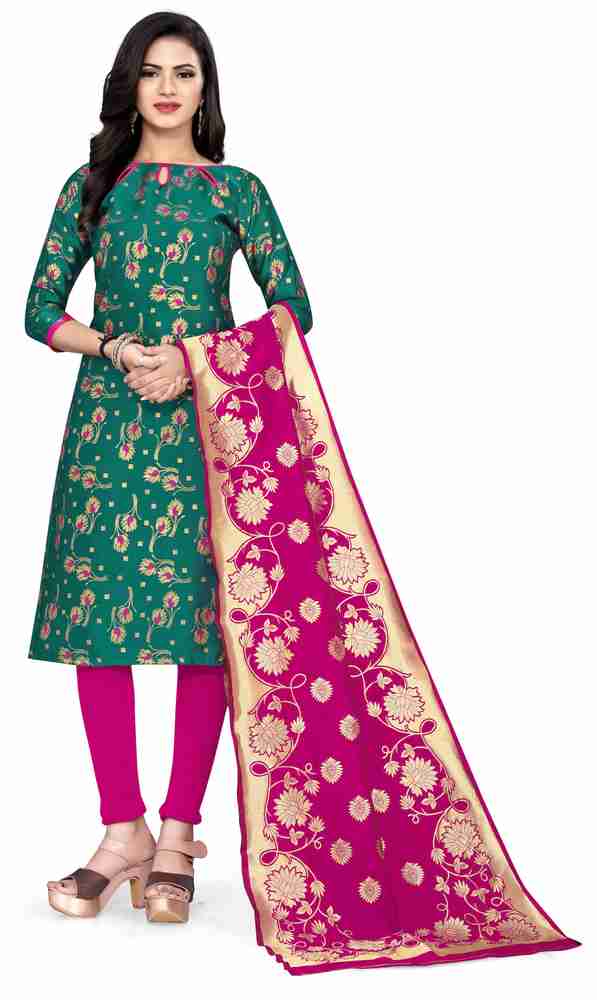 Flipkart silk dress material deals