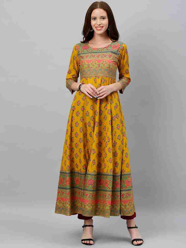 Anarkali cotton 2024 kurtis on flipkart