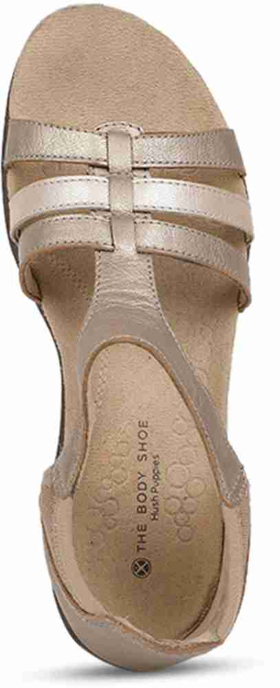 Hush puppies gold sandals hotsell