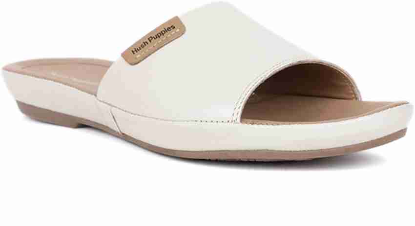 HUSH PUPPIES Women White Silver Flats Buy HUSH PUPPIES Women