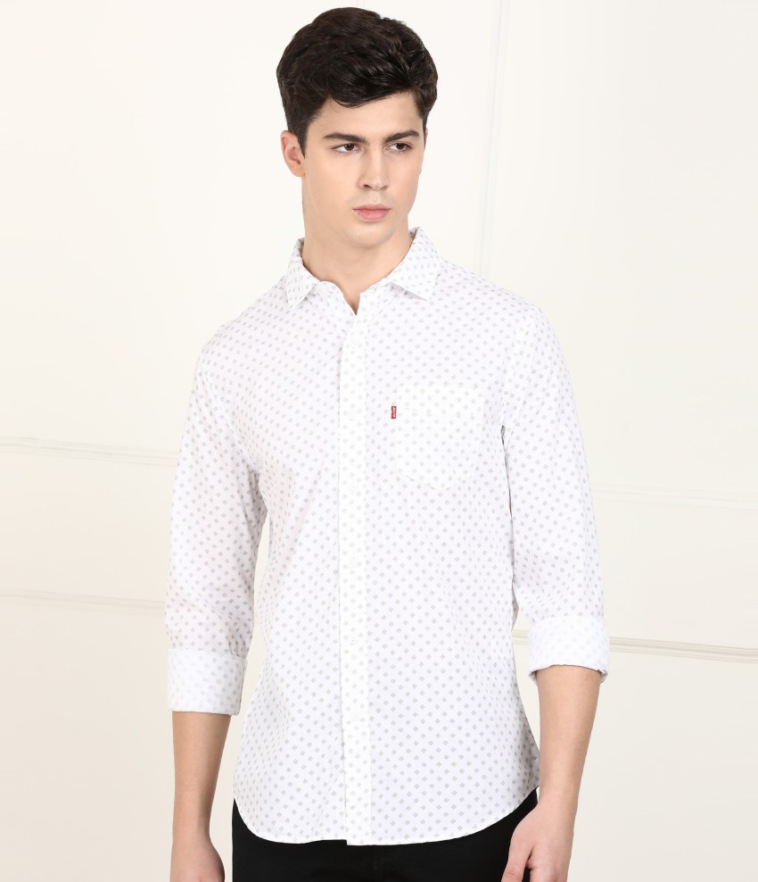 LEVI S Men Printed Casual White Shirt Buy LEVI S Men Printed Casual White Shirt Online at Best Prices in India Flipkart